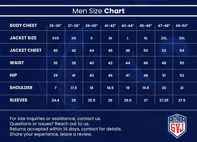 SVJ - Men - Size Chart-01