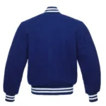 Premium Wool Royal Blue Varsity Jacket - Image 3