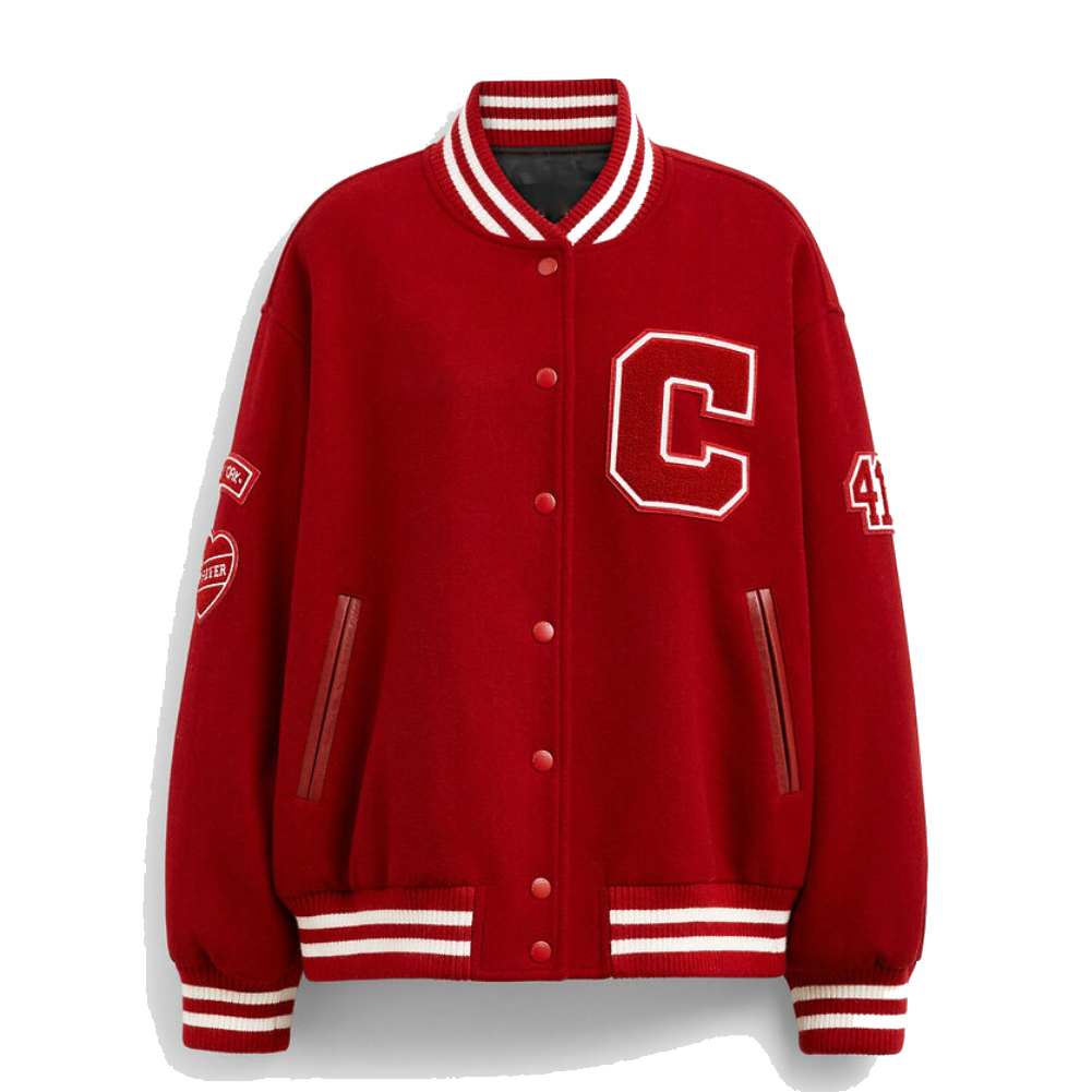 61yQi3kaklL.webp Coach Varsity Jacket