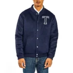 John Tavares Blue Wool Varsity Jacket - Image 4