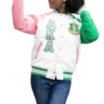 Classic Wool Leather Varsity AKA Jacket - Image 2