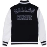 Dallas Cowboys Black Wool Leather Varsity Jacket - Image 2
