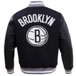 Bold Streetwear Black Brooklyn Nets Jacket - Image 2