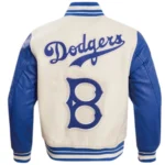Classic Baseball Style Brooklyn Dodgers Varsity Jacket - Image 2