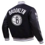 Bold Streetwear Black Brooklyn Nets Jacket - Image 4