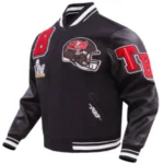 Tampa Bay Buccaneers Wool Leather Varsity Jacket - Image 3