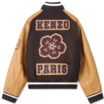 Kenzo Inspired Brown Varsity Letterman Jacket - Image 2