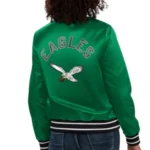 Eagles Kelly Green Starter Varsity Jacket - Image 2
