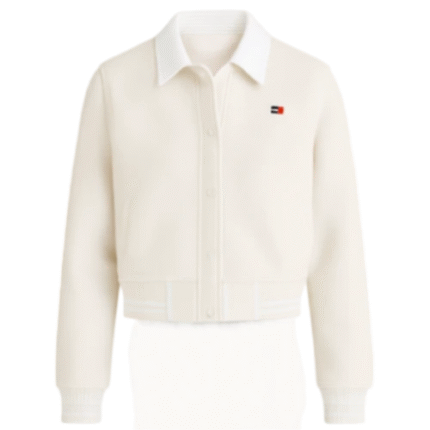 Tommy Jeans Beige Varsity Jacket