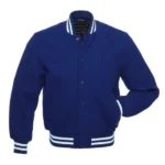 Blue Wool Varsity Jacket