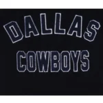 Dallas Cowboys Black Wool Leather Varsity Jacket - Image 4