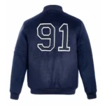 John Tavares Blue Wool Varsity Jacket - Image 2