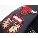 Chicago Bulls Leather Sleeves Varsity Jacket - Image 7