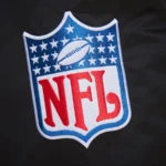 Philadelphia Eagles Black Satin Varsity Jacket - Image 3