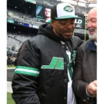 New York Jets Black Satin 90s Starter Jacket - Image 5