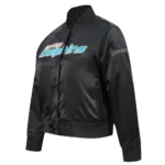 Miami Dolphins Black Satin Jacket