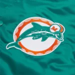 Miami Dolphins Teal Green Bomber Jacket