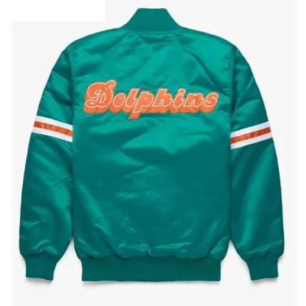 Miami Dolphins Teal Green Bomber Jacket