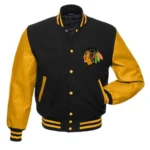 Chicago Blackhawks Black and Yellow Jacket
