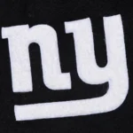 NY Giants Blackout Vintage Logo Varsity Jacket