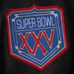 NY Giants Blackout Vintage Logo Varsity Jacket