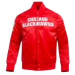 Chicago Blackhawks Satin Jacket