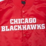 Chicago Blackhawks Classic Red Satin Jacket