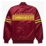 Washington Commanders Maroon Satin Jacket