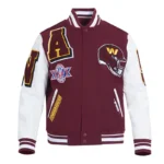 Washington Commanders Mashup Rib Varsity Wool Jacket