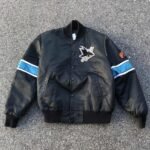 San Jose Sharks 90's Black Bomber Jacket