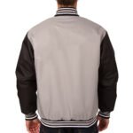 Anaheim Ducks Front Hit Poly Twill Gray/Black Jacket - Image 2