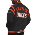 Anaheim Ducks Tailback Black Varsity Jacket - Image 2