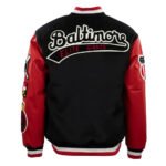 Baltimore Elite Giants Black and Red Varsity Jacket - Image 2