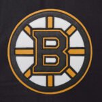 Varsity Boston Bruins Black and Yellow Wool Jacket - Image 6