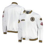 Boston Bruins Hometown LW White Satin Jacket - Image 3