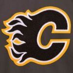 Calgary Flames Workwear Charcoal Cotton Jacket - Image 3