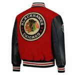 Chicago Blackhawks 2025 Red Winter Classic Coaches Varsity Jacket - Image 2