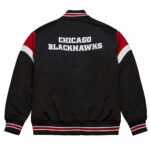 Chicago Blackhawks Black Heavyweight Satin Jacket - Image 2