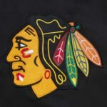 Chicago Blackhawks Black Heavyweight Satin Jacket - Image 4
