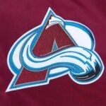 Colorado Avalanche Midweight Burgundy Satin Jacket - Image 4