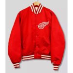 90's Detroit Red Wings Red Bomber Jacket