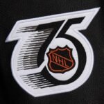 Detroit Red Wings Black Out Team Logo Varsity Jacket - Image 4