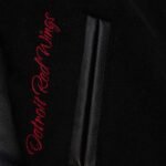 Detroit Red Wings Black Out Team Logo Varsity Jacket - Image 6