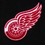 Detroit Red Wings Black Out Team Logo Varsity Jacket - Image 8