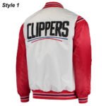 Starter Los Angeles Clippers Renegade Varsity Satin Jacket - Image 3