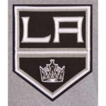 LA Kings Gray and Black Varsity Wool Jacket - Image 3