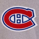Montreal Canadiens Gray and Black Varsity Wool Jacket - Image 3