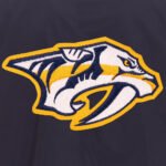 Navy Nashville Predators Lightweight Nylon Bomber Jacket - Image 3