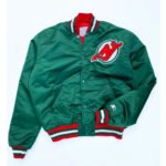New Jersey Devils 90's Green Jacket - Image 2