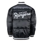 NY Rangers Black Down Fill Puffer Jacket - Image 2